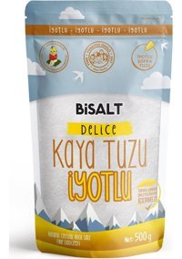 Bisalt İyotlu Kristal Kaya Tuzu Paket 500 gr