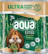 Aqua 3 Katlı 5x40'lı Rulo Tuvalet Kağıdı