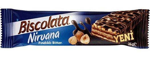 Biscolata Nirvana Bitter Çikolatalı Gofret 26 gr