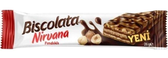 Biscolata Nirvana Fındıklı Gofret 26 gr