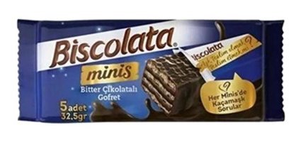Biscolata Nirvana Minis Bitter Çikolatalı Gofret 32.5 gr