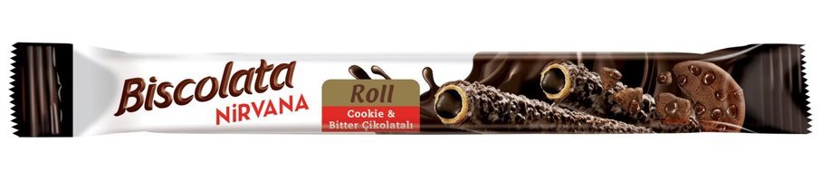 Biscolata Nirvana Roll Bitter Çikolatalı Gofret 27.5 gr