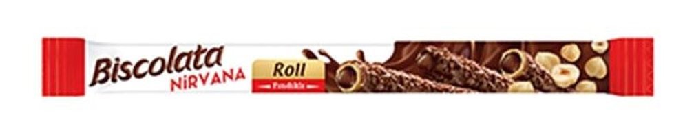 Biscolata Nirvana Roll Fındıklı Gofret 28 gr