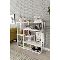 Gardenya Home 8 Bölmeli 5 Raflı Yonga Levha 90 cm Beyaz Kitaplık