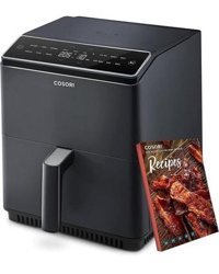 Galori Airfryer 5 lt Tek Hazneli Led Ekranlı Yağsız Sıcak Hava Fritözü Siyah