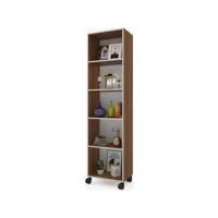 Kenz Life Beril 5 Bölmeli 5 Raflı Suntalam 168 cm Ceviz Rengi Kitaplık