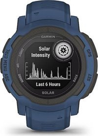 Garmin Instinct 2 Solar Su Geçirmez Silikon Kordon Yuvarlak Unisex Akıllı Saat Mavi