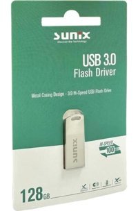 Sunix Mini USB 3.0 128 GB Flash Bellek Gri