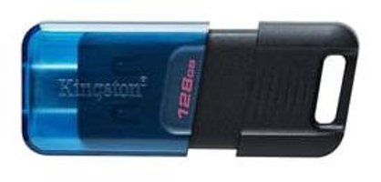 Kingston DT80M Mini USB 3.2 Gen 1 Type-C 128 GB Flash Bellek Mavi