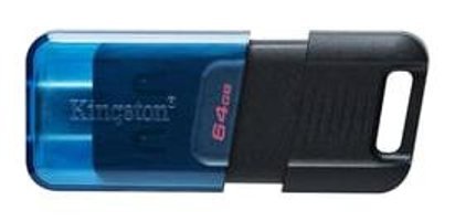 Kingston DT80M Mini USB 3.2 Gen 1 Type-C 64 GB Flash Bellek Mavi