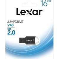 Lexar Jumpdrive V40 USB 2.0 Type-A 16 GB Flash Bellek Siyah