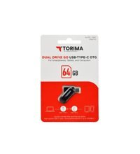 Torima Çift Taraflı USB 2.0 Type-C 64 GB Flash Bellek Siyah