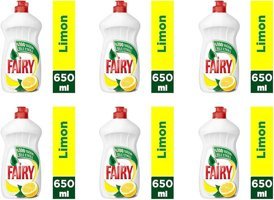 Fairy Limon Kokulu El Bulaşık Deterjanı 6x650 ml
