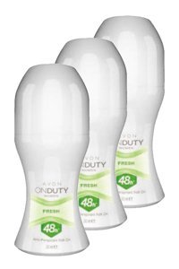 Avon OnDuty Fresh Roll-On Kadın Deodorant 3x50 ml