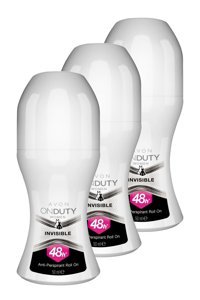 Avon OnDuty Invisible Roll-On Kadın Deodorant 3x50 ml