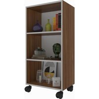 Kenz Life Beril 3 Bölmeli 3 Raflı Suntalam 88 cm Ceviz Rengi Kitaplık