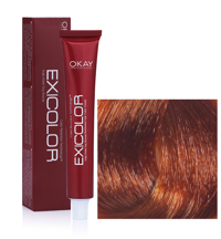 Exicolor 7.4 Kumral Bakır Krem Saç Boyası 2x60 ml