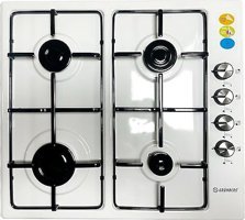 Grünberg Slim S2400 EB FFD Emaye Doğalgazlı Set Üstü Beyaz Ocak