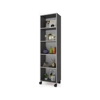 Kenz Life Beril 5 Bölmeli 5 Raflı Suntalam 168 cm Gri Kitaplık