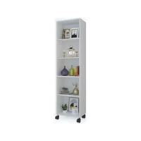 Kenz Life Beril 5 Bölmeli 5 Raflı Suntalam 168 cm Beyaz Kitaplık