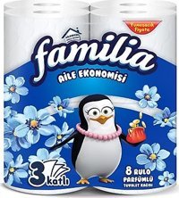 Familia 3 Katlı 8'li Rulo Tuvalet Kağıdı