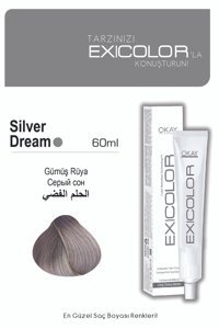 Exicolor Gümüş Rüya Krem Saç Boyası 2x60 ml