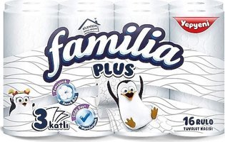 Familia Plus 3 Katlı 16'lı Rulo Jumbo Tuvalet Kağıdı