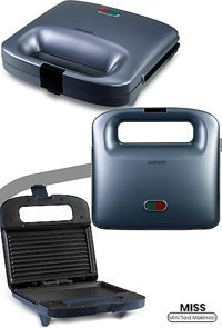 Goldmaster Miss 2 Dilim Alüminyum 750 W Izgara Mavi Tost Makinesi