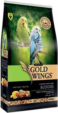 Gold Wings Premium Bitkisel Karışık Vitaminli Muhabbet Kuşu Yemi 1 kg