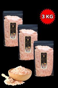 Hanzade İyotlu Kristal Himalaya Tuzu Paket 3x1 kg