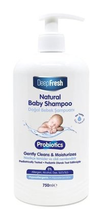Deep Fresh Probiyotik Göz Yakmayan Hipoalerjenik Hassas Ciltler İçin Bebek Şampuanı 750 ml