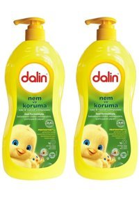 Dalin Nem Koruma Göz Yakmayan Hipoalerjenik Tüm Ciltler İçin Avokadolu Bebek Şampuanı 2x700 ml