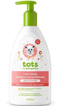 Babyganics Tots Göz Yakmayan Hassas Ciltler İçin Bitki Özlü Bebek Şampuanı 325 ml