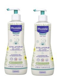 Mustela Stelatopia Göz Yakmayan Hipoalerjenik Yenidoğan Kuru Ciltler İçin Güneş Çiçekli Bebek Şampuanı 2x500 ml