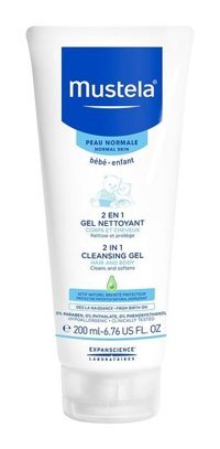 Mustela 2'si 1 Arada Göz Yakmayan Hipoalerjenik Yenidoğan Tüm Ciltler İçin Avokadolu Bebek Şampuanı 200 ml