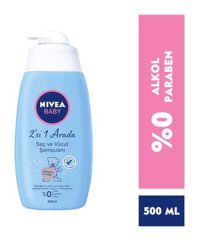 Nivea 2'si 1 Arada Göz Yakmayan Hipoalerjenik Tüm Ciltler İçin Papatya Özlü Bebek Şampuanı 500 ml