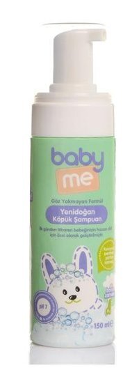 Baby Me Göz Yakmayan Yenidoğan Hassas Ciltler İçin Aloe Veralı Bebek Şampuanı 150 ml