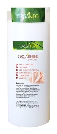 Organeo Göz Yakmayan Hipoalerjenik Tüm Ciltler İçin Papatya Özlü Bebek Şampuanı 400 gr