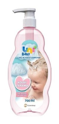 Uni Baby Kolay Tarama Göz Yakmayan Hipoalerjenik Yenidoğan Hassas Ciltler İçin Bebek Şampuanı 700 ml