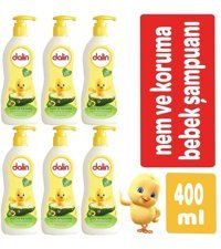 Dalin Nem Koruma Göz Yakmayan Hipoalerjenik Tüm Ciltler İçin Avokadolu Bebek Şampuanı 6x400 ml