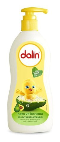 Dalin Nem Koruma Göz Yakmayan Hipoalerjenik Tüm Ciltler İçin Avokadolu Bebek Şampuanı 400 ml