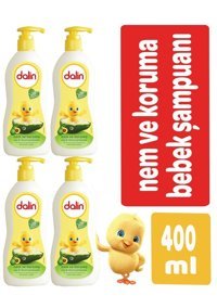 Dalin Nem Koruma Göz Yakmayan Hipoalerjenik Tüm Ciltler İçin Avokadolu Bebek Şampuanı 4x400 ml