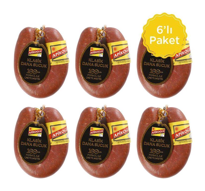 Apikoğlu Acısız Kangal Dana Sucuk 6x2.7 kg