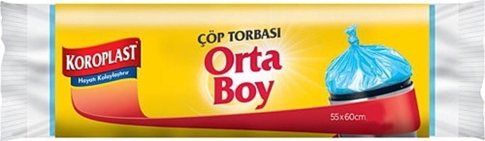 Kloroplast Orta Boy 55x60 cm 15 Adet Çöp Poşeti