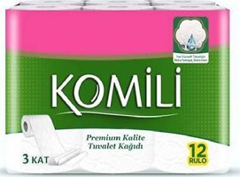 Komili 3 Katlı 12'li Rulo Tuvalet Kağıdı