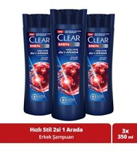 Clear Kepeğe Karşı Arındırıcı Tüm Saçlar İçin Sade 2 si Bir Arada Unisex Şampuanı