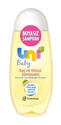 Uni Baby Saç Ve Vücut Arındırıcı Tüm Saçlar İçin Sade Standart Unisex Şampuanı