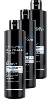 Avon Advance Techniques Kepek Karşıtı Tüm Saçlar İçin Sade Kremli Şampuan 2 si Bir Arada Kadın Şampuanı