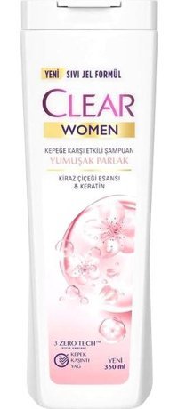 Clear Yumuşak Parlak Arındırıcı Tüm Saçlar İçin Keratin Kiraz Çiçeği Standart Kadın Şampuanı