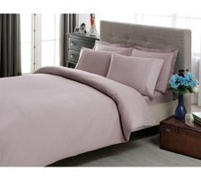 Taç Basic Pamuk Dört Mevsim 200 x 220 cm Çift Kişilik Nevresim Takımı Lila